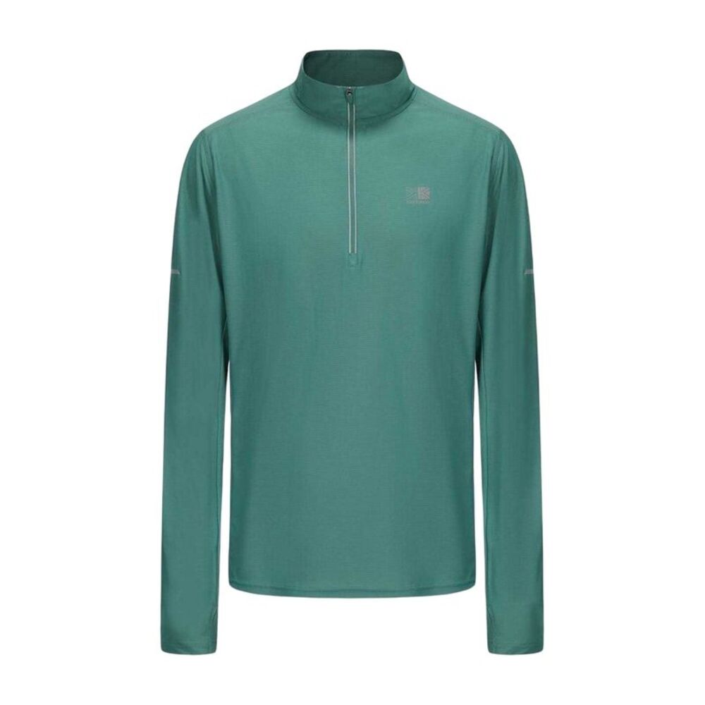 Karrimor Mens Quarter Zip Long-Sleeved Tracksuit Top / Spruce